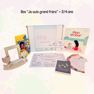 Box "Je suis grand frère/grande sœur" à offrir à la naissance du bébé