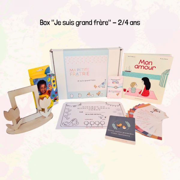 Box "Je suis grand frère/grande sœur" à offrir à la naissance du bébé